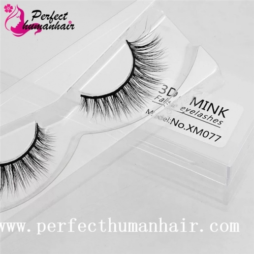 Mink Lashes 3D Mink False Eyelashes Long Lasting Lashes Natural & Lightweight Mink Eyelashes 1 pair Packaging XM077