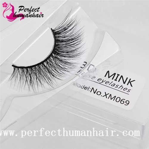 Mink Lashes 3D Mink False Eyelashes Long Lasting Lashes Natural & Lightweight Mink Eyelashes 1 pair Packaging XM069