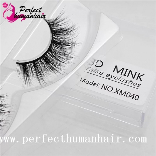 Mink Lashes 3D Mink False Eyelashes Long Lasting Lashes Natural & Lightweight Mink Eyelashes 1 pair Packaging XM040