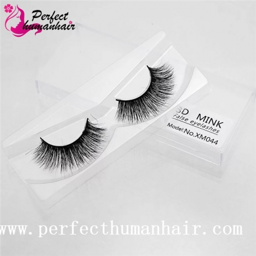 Mink Lashes 3D Mink False Eyelashes Long Lasting Lashes Natural & Lightweight Mink Eyelashes 1 pair Packaging XM044