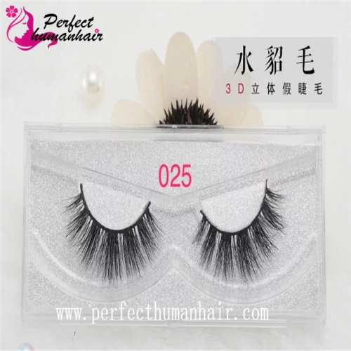 Mink Lashes 3D Mink False Eyelashes Long Lasting Lashes Natural & Lightweight Mink Eyelashes 1 pair Packaging 025