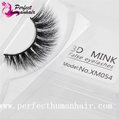 Mink Lashes 3D Mink False Eyelashes Long Lasting Lashes Natural & Lightweight Mink Eyelashes 1 pair Packaging XM054