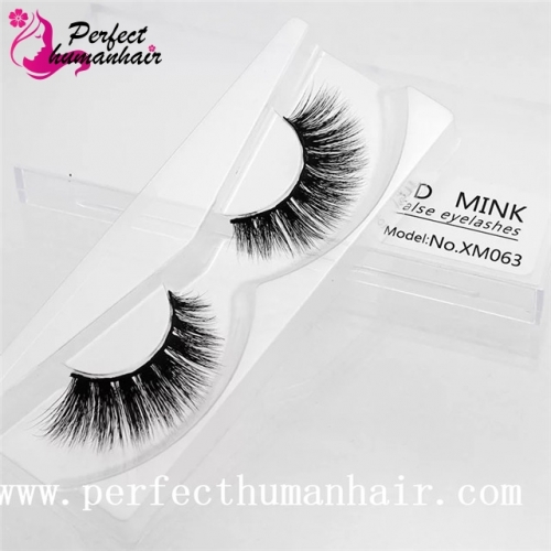Mink Lashes 3D Mink False Eyelashes Long Lasting Lashes Natural & Lightweight Mink Eyelashes 1 pair Packaging XM063