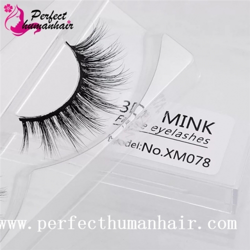 Mink Lashes 3D Mink False Eyelashes Long Lasting Lashes Natural & Lightweight Mink Eyelashes 1 pair Packaging XM078
