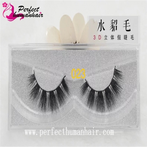 Mink Lashes 3D Mink False Eyelashes Long Lasting Lashes Natural & Lightweight Mink Eyelashes 1 pair Packaging 023