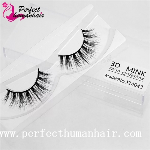 Mink Lashes 3D Mink False Eyelashes Long Lasting Lashes Natural & Lightweight Mink Eyelashes 1 pair Packaging XM043