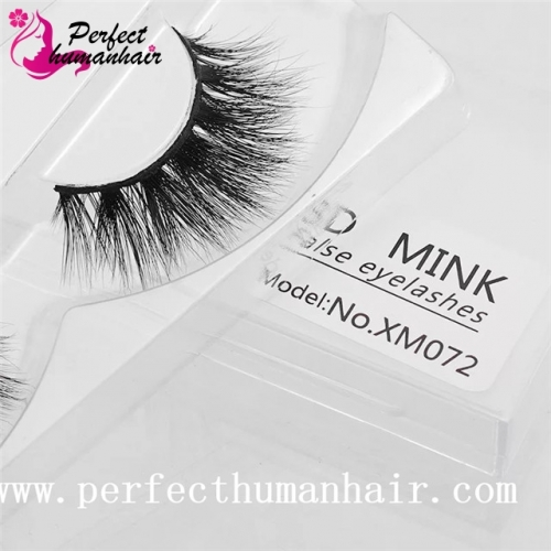 Mink Lashes 3D Mink False Eyelashes Long Lasting Lashes Natural & Lightweight Mink Eyelashes 1 pair Packaging XM072
