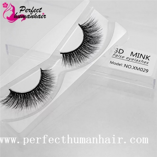 Mink Lashes 3D Mink False Eyelashes Long Lasting Lashes Natural & Lightweight Mink Eyelashes 1 pair Packaging xm029