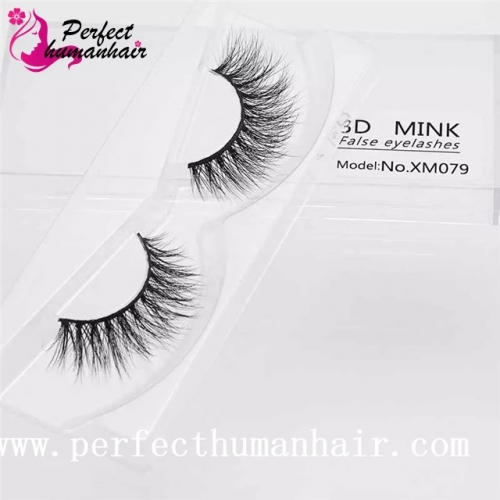 Mink Lashes 3D Mink False Eyelashes Long Lasting Lashes Natural & Lightweight Mink Eyelashes 1 pair Packaging XM079