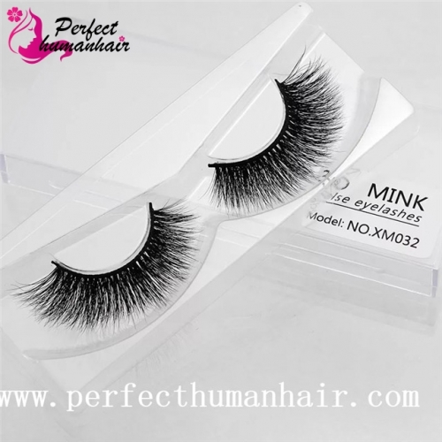 Mink Lashes 3D Mink False Eyelashes Long Lasting Lashes Natural & Lightweight Mink Eyelashes 1 pair Packaging XM032