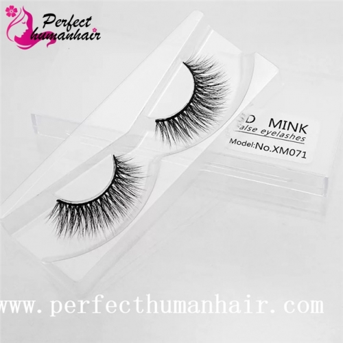 Mink Lashes 3D Mink False Eyelashes Long Lasting Lashes Natural & Lightweight Mink Eyelashes 1 pair Packaging XM071