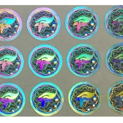 Custom holographic logo sticker for sale