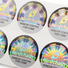 customized 3d holographic laser security sticker label