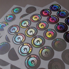 Hot Stamping Paper Warranty Sticker Security Hologram Label