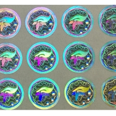 Original 3D custom authentic hologram stickers with serial numbers laser sticker