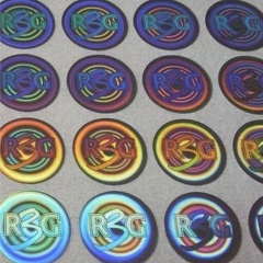 Laser hologram sticker authenticity