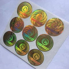 Reflective Anti-Fake Laser Hologram Security Sticker / Anti-Counterfeit Sticker / 3D Holographic Sticker