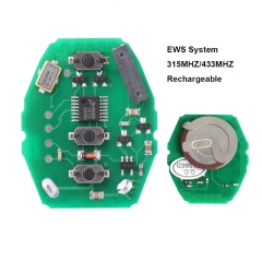 Remote Control Circuit Board 3 Buttons 315MHz/433MHz for BMW X5