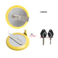 LIR2025 Rechargeable Battery for BMW Remote Key