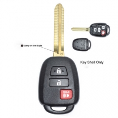 Replacement Remote Key Shell Case Fob for Toyota HYQ12BDM (H Stamp on Blade)