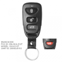 Replacemen Remote Key Fob 315MHz for Hyundai Sonata Accent Elantra OKA-312T 95430-3K300
