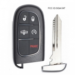 Replacement 5B for 2014-2019 Jeep Cherokee Remote Fobik Key GQ4-54T - 433MHz 4A