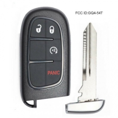 Remote Start Smart Key Fob 4 Button for Ram 1500, 2500, 3500 2013-2019 - GQ4-54T 433MHz ID46