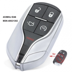 Upgrade Replacement Remote Key Fob 433MHz ID46 for Chrysler Jeep Dodge 2011-2018 FCC: M3N-40821302