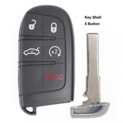 Replacement Smart Remote Key Shell Fob 5 Button for Fiat 500L, Jeep Renegade - M3N-40821302