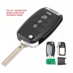 Flip Remote Car Key Fob 3+1 Button 315MHz for Kia Rio 2014-2016 FCC ID: TQ8-RKE-3F05 95430-1W003