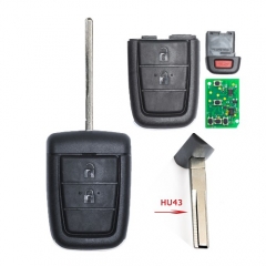 Remote Key 2+1 Button 315MHz/433MHz ID46 Chipfor for Holden Commodore VE With HU43 Blade