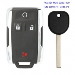 315MHz Remote Key Fob Set for Chevrolet Colorado for GMC Sierra FCC: M3N-32337100 B119-PT