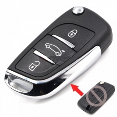 DS Stylish New Folding Remote Key 3 Button 433MHZ ID46 Chip for Peugeot 508