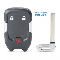 Smart Key Proximity Remote Car Key 2+1B 315MHz for GMC YUKON 2015 - 2018 FCC: HYQ1AA