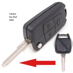 Modified Flip Remote Key Shell 3 Button for Opel YM28