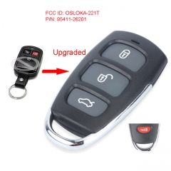 Upgraded Remote Car Key Control Fob for Hyundai Santa Fe 2004-2006 FCC ID: OSLOKA-221T, P/N: 95411-26201