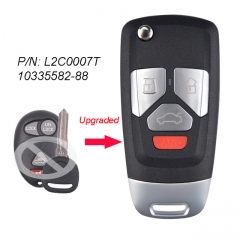 Upgraded Flip Remote Car Key Fob 315MHz ID46 for Buick Chevrolet GMC FCC ID: L2C0007T 10335582-88