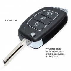 Remote Key Fob 433MHz 4D60 for Hyundai Tuscon 2016 2017 2018 2019 2020 P/N: 95430-D3100 , 95430-D3110 FCC ID: RKE-4F22