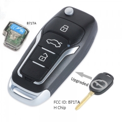 Upgraded Flip Remote Car Key Fob 433MHz + H Chip for 2014-2015 Toyota RAV4 FCC: B71TA