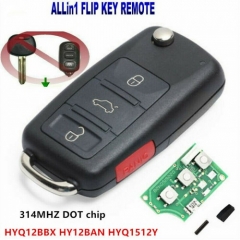 Upgraded FLIP KEY REMOTE for TOYOTA HYQ12BBX DOT CHIP KEYLESS ENTRY ALARM FOB