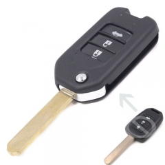 Upgraded Foding Remote Key Fob 3B 433MHz ID47 for Honda Civic City B-RV Accord