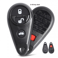 Replacement Remote Key Shell Fob 3+1 Button for Subaru B9 Tribeca Forester Impreza