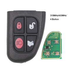 Remote Control 4 Button 433MHz/315MHz for Jaguar XJ8 S-type X-Type HVWB1U241