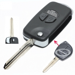 Modified Folding Remote Key Shell 2 Button for Suzuki Vitara Swift Ignis SX4 Liana Alto