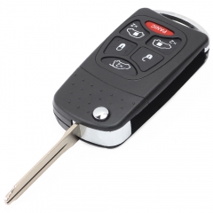 Modified Flip Remote Key Shell 6 Button for Chrysler
