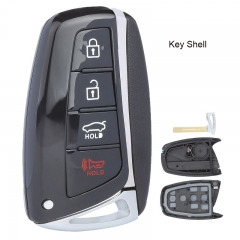 Replacement Car Key Shell Case 4 Button for Hyundai Santa Fe Equus Azera Genesis