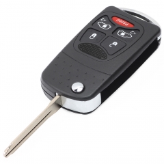 Modified Flip Remote Key Shell 5 Button for Chrysler