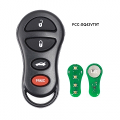 New 3+1 Button Remote Car Key for Dodge Chrysler Neon FCC:GQ43VT9T