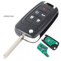 Replacement 433MHz Remote Car Key Fob for Chevrolet Malibu Impala Cruze 13504254
