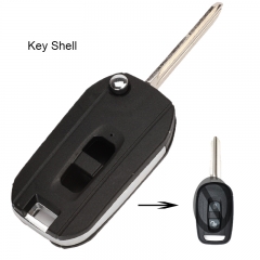 Modified 2 Buttons Folding Remote Key Shell Case For Chevrolet Captiva